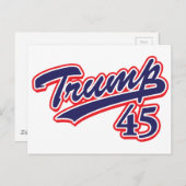 Carte Postale Trump 45 ! (Devant / Derrière)