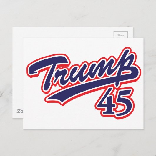 Carte Postale Trump 45 ! (Devant / Derrière)