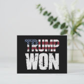 Carte Postale Trump a gagné la 47e élection présidentielle améri (Debout devant)