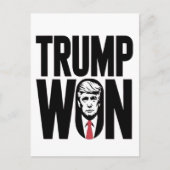 Carte Postale Trump a gagné Trump Vance Élection Président Disco (Devant)