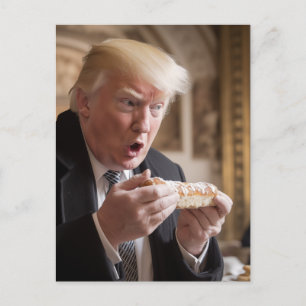 Carte Postale Trump admire son pain d'étalon