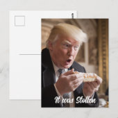 Carte Postale Trump admire son pain d'étalon (Devant / Derrière)