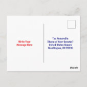 Carte Postale Trump Adressée À La Maison Blanche (Dos)