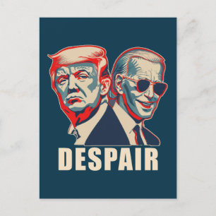 Carte Postale Trump Biden Despair 2024