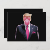 Carte Postale Trump bulle spéculative (Devant / Derrière)