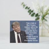 Carte Postale Trump Cite Stupide Des Mailmen Qui Vendent Des Bul (Debout devant)