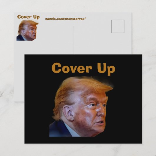 Carte Postale Trump/Cover Up Postcard (Devant / Derrière)
