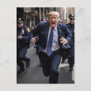 Carte Postale Trump Dirige La Police Drôle