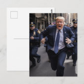 Carte Postale Trump Dirige La Police Drôle (Devant / Derrière)