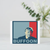 Carte Postale Trump/Drumpf : Buffon (couleurs de l'espoir) (Debout devant)