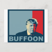Carte Postale Trump/Drumpf : Buffon (couleurs de l'espoir) (Devant)
