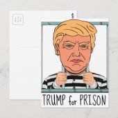 Carte Postale Trump en colère pour la prison (Devant / Derrière)