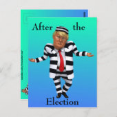 Carte Postale Trump en prison (Devant / Derrière)