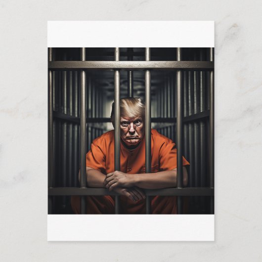 Carte Postale Trump en prison (Devant)