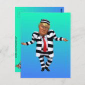 Carte Postale Trump en prison (Devant / Derrière)