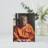 Carte Postale Trump en prison Trump en prison (Debout devant)