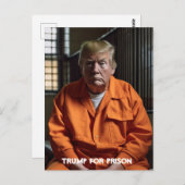 Carte Postale Trump en prison Trump en prison (Devant / Derrière)