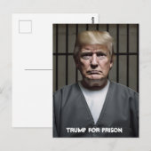 Carte Postale Trump en prison Trump en prison (Devant / Derrière)