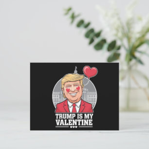 Carte Postale Trump est ma Saint Valentin
