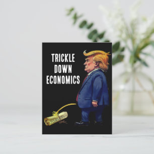 Carte Postale Trump et l'économie à la traîne