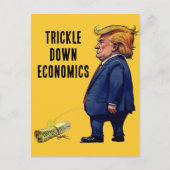 Carte Postale Trump et l'économie à la traîne (Devant)