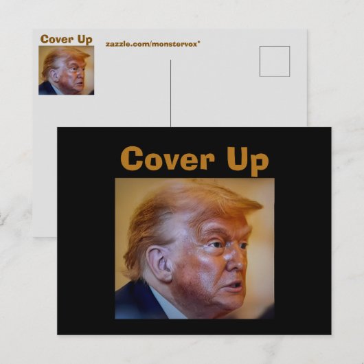 Carte postale Trump/Étouffement (Devant / Derrière)