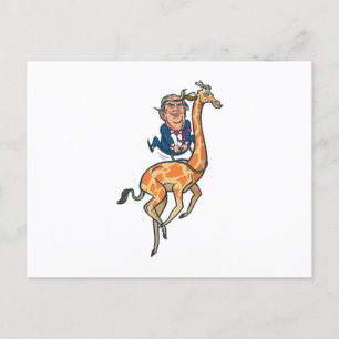 Carte Postale Trump Giraffe