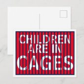Carte Postale Trump GOP ICE DHS Immigrant Children in Cages (Devant / Derrière)