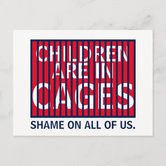 Carte Postale Trump GOP ICE DHS Immigrant Children in Cages (Devant)