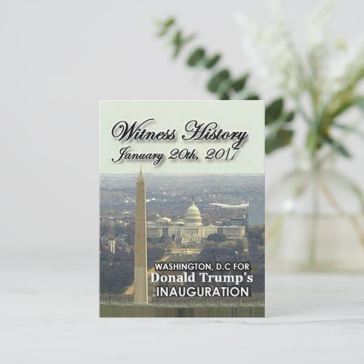 Carte postale TRUMP Inauguration (Debout devant)