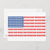 Carte Postale Trump, le drapeau de 2545 s'imprègne (Devant / Derrière)