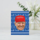 Carte Postale TRUMP MAGA Noël (Debout devant)