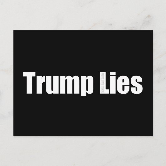 Carte Postale Trump ment (Devant)