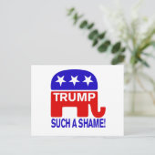 Carte Postale Trump, quelle honte ! (Debout devant)