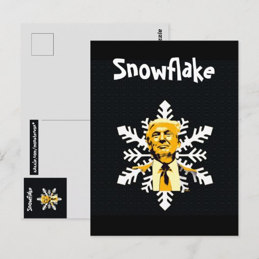 Carte postale Trump/Snowflake (Devant / Derrière)