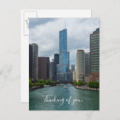 Carte Postale Trump Tower Chicago River Pensez À Vous (Devant / Derrière)
