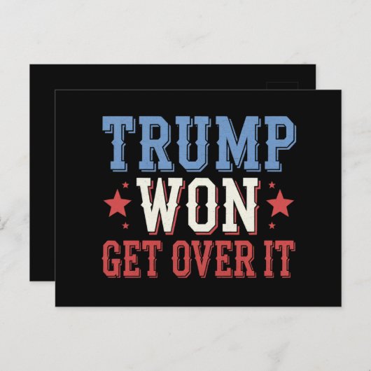 Carte Postale Trump va le remplacer en 2024 (Devant / Derrière)