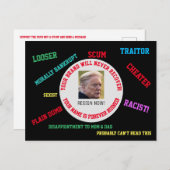 Carte Postale Trump Word Salade (Devant / Derrière)
