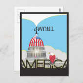 Carte Postale Trumpet et Capitole TRUMP (Devant / Derrière)