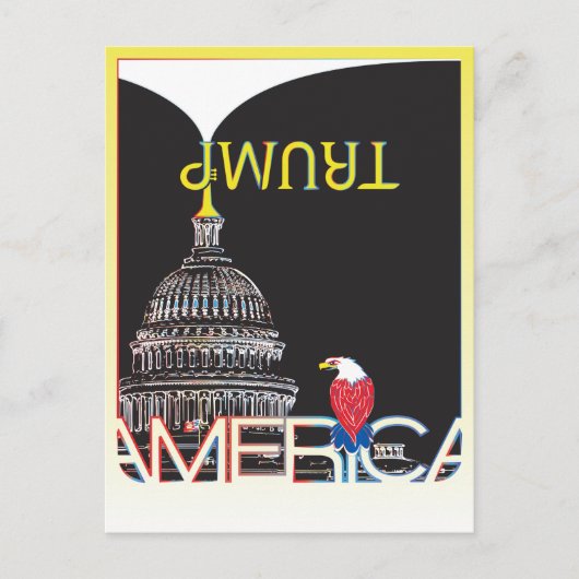 Carte Postale Trumpet et Capitole TRUMP (Devant)