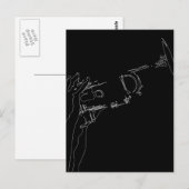 Carte postale Trumpet Jazz (Devant / Derrière)