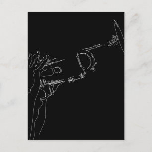 Carte postale Trumpet Jazz