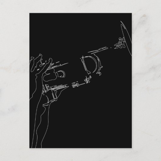 Carte postale Trumpet Jazz (Devant)