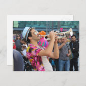 Carte Postale Trumpet Player, Berlin, Allemagne (Devant / Derrière)