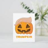 Carte Postale Trumpkin Donald Trump Citrouille (Debout devant)