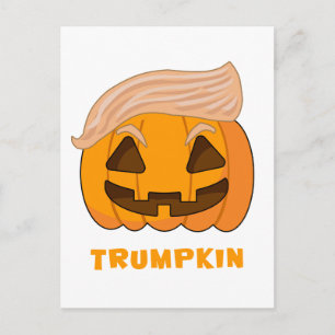 Carte Postale Trumpkin Donald Trump Citrouille