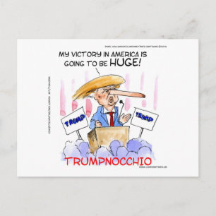 Carte Postale Trumpnocchio Drôle Donald Trump Articles