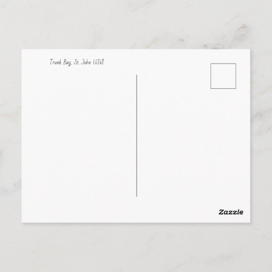 Carte postale Trunk Bay Beach (Dos)