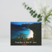 Carte Postale Trunk Bay, St. John 2012 (Debout devant)