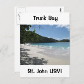 Carte Postale Trunk Bay, St. John USVI (Devant / Derrière)